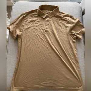 Fabletics Men's Tan Polo Shirt